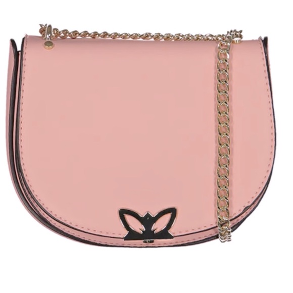 BCBG pink shoulder bag with gold chain strap - Picture 2 of 3